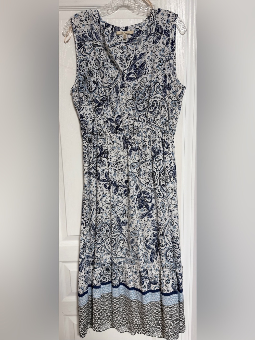 La Serein Blue Paisley Maxi Dress